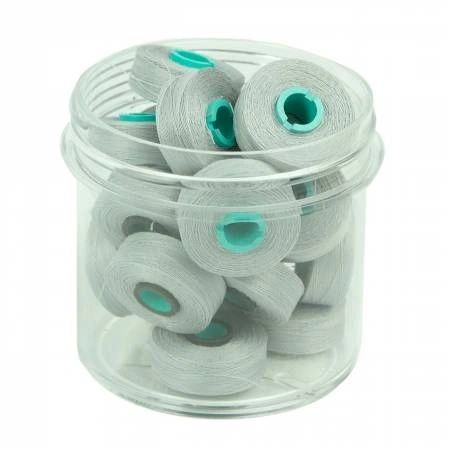 Magna-Quilt Delights Style L 74yd Pre-wound Bobbin Light Gray 20 Jar # MQL-17543-F