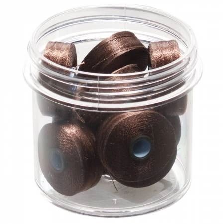 Magna-Quilt Delights Style M 135yd Pre-wound Bobbin Dark Brown 10 Jar # MQM-20476-F