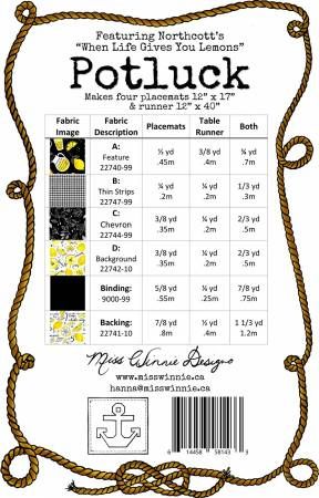 Potluck Placemat and Runner # MWD433