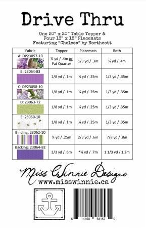 Drive Thru and Table Topper # MWDDTT19