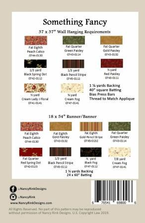 Something Fancy Wall Hanging & Runner # NRD266
