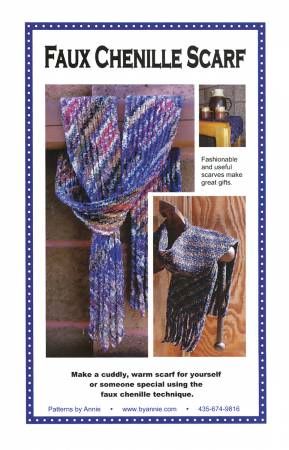 Faux Chenille Scarf # PBA121, From ByAnnie In Wearables