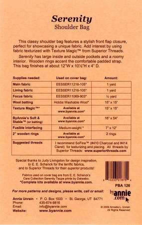 Serenity Shoulder Bag # PBA126