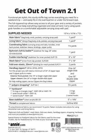 Get Out of Town Duffle 2.1 # PBA227-21