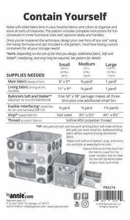 Contain Yourself # PBA274, From ByAnnie In Craft