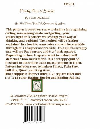 Pretty, Plain & Simple # PPS-01