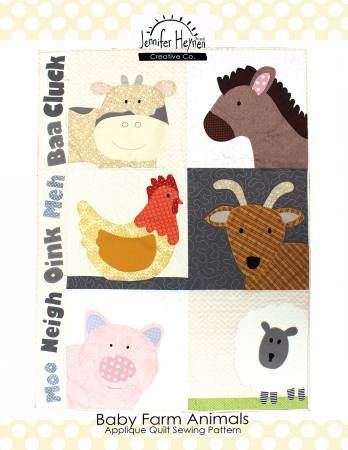 Farm Animals Applique Quilt # PT-5661