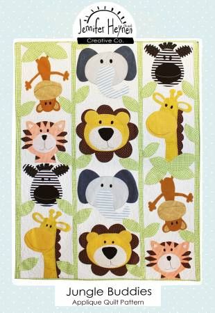 Jungle Buddies Applique Quilt # PT-5999