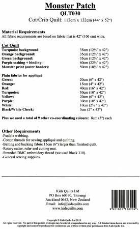 Monster Patch # QLT030