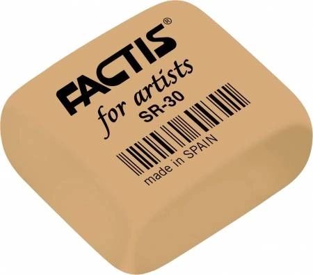 Factis Latex Free Gum Erasers 1in x 1in Box of 30 # SR-30-BOX