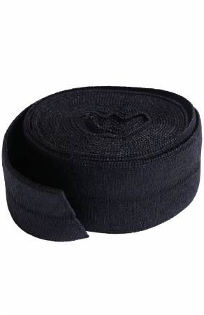 Fold-over Elastic 3/4in x 2yd Black # SUP211-2-BLC