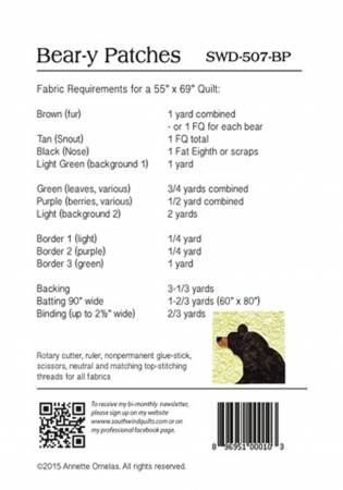 Bear-y Patches # SWD-507-BP
