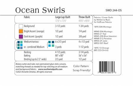 Ocean Swirls # SWD244-OS