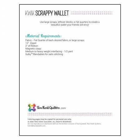 Kwik Scrappy Wallet # TKQ34