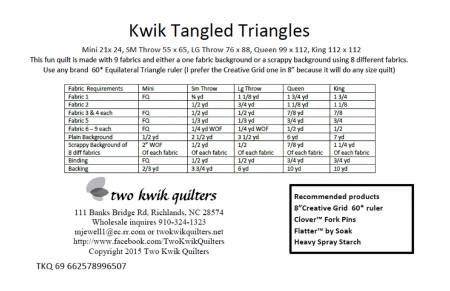 Kwik Tangled Triangle # TKQ69