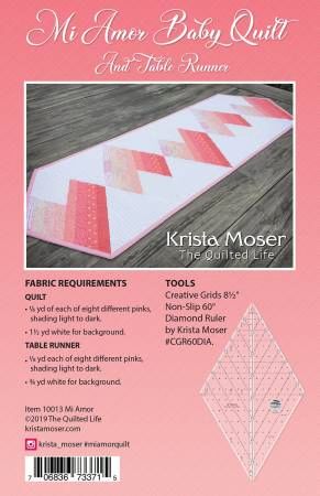 Mi Amor Baby Quilt & Table Runner # TQL10013