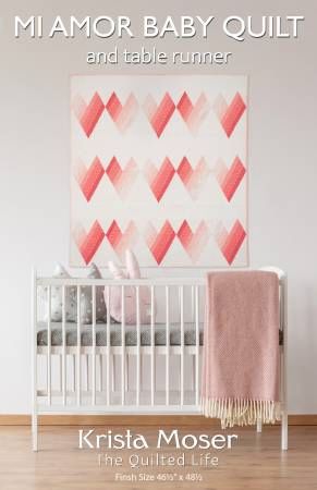 Mi Amor Baby Quilt & Table Runner # TQL10013