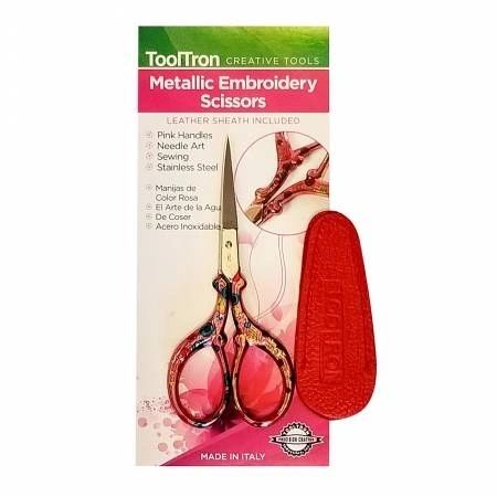 Metallic Embroidery Scissors 3-1/2in Red # TT00400
