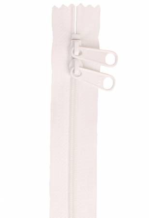 Handbag Zipper 40in White # ZIP40-100, From ByAnnie In 40 inch